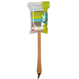 Fomme Bamboo & Linen Bath Sponge with Handle 1pc