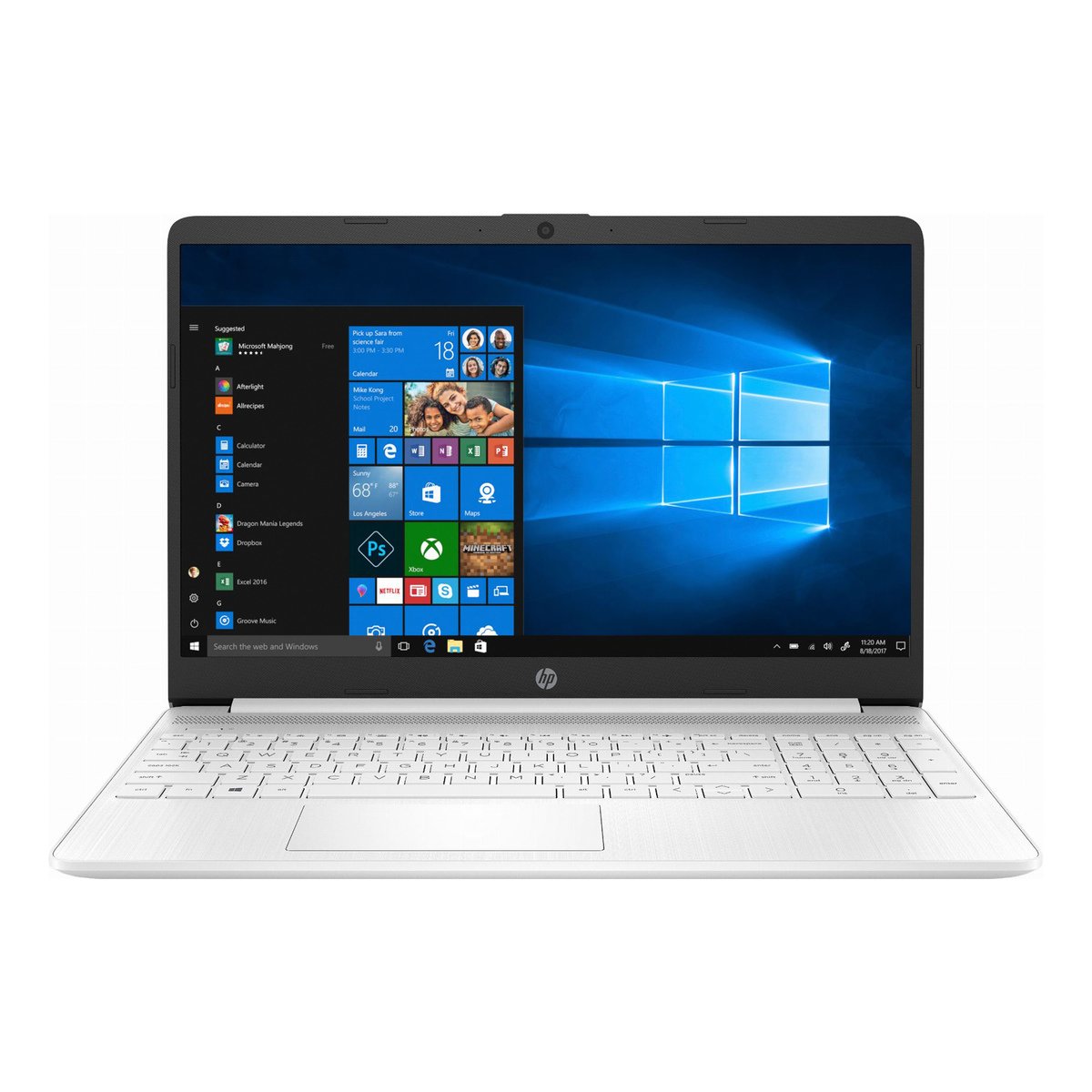 HP Notebook 15s-FQ1011 Silver (Core i3-1005GL,4GB RAM,128GB SSD,Intel HD,15.6",Windows 10)