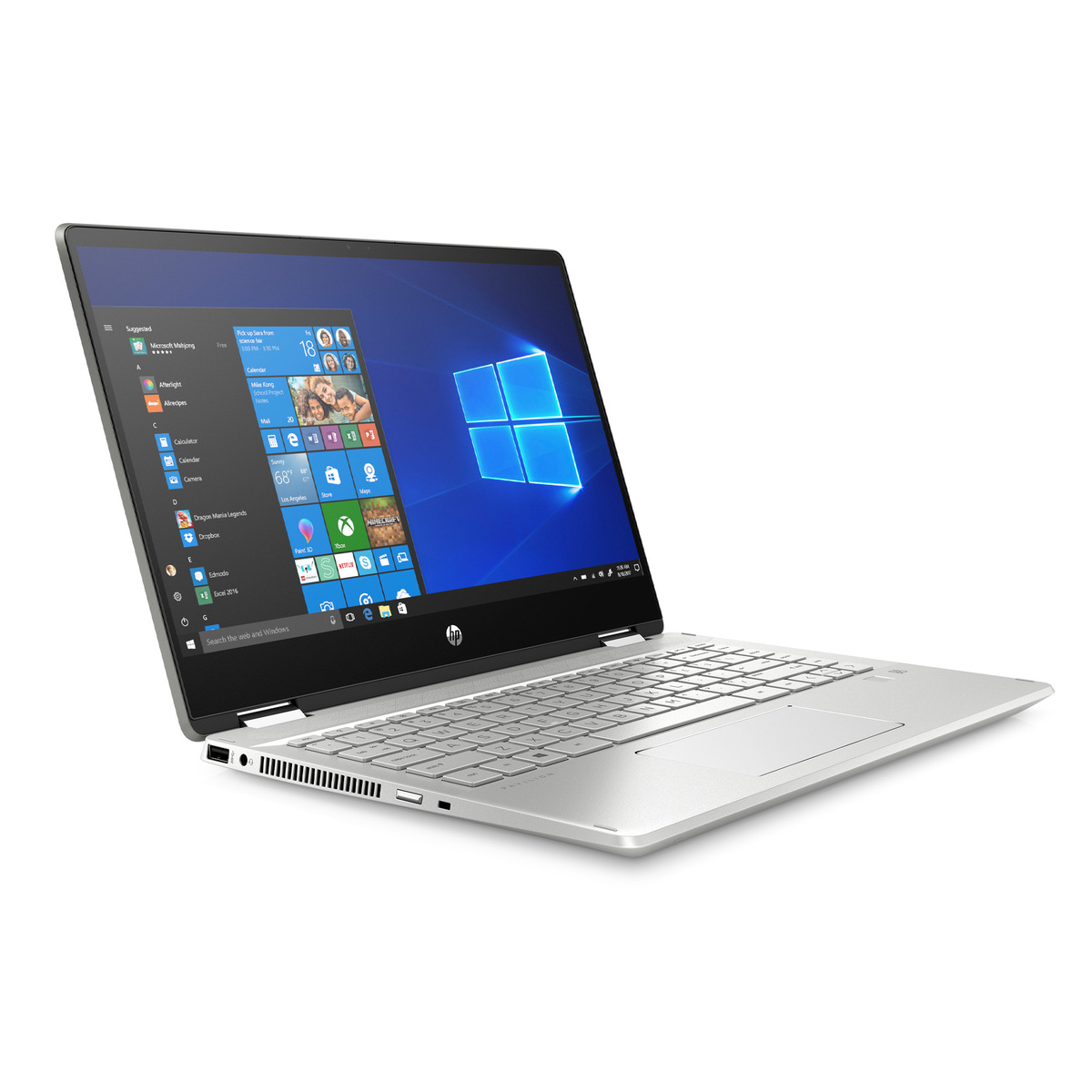 HP Pavilion x360 - 2 in 1 Laptop 14" FHD,14-DH1025NE (2R435EA) Intel® Core™ i3 processor,4GB RAM,256GB SSD,Intel® UHD Graphics,Windows 10,Arabic/English Keyboard,Silver