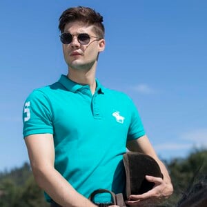 Marco Donateli Men's Polo T Shirt Short Sleeve MDTP2 Viridian Green Medium