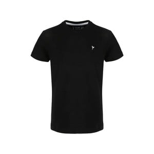 Eten Boys Basic T-Shirt Round-Neck Short Sleeve H11 Black 9-10Y