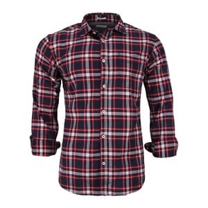 Cortigiani Men's Casual Shirt Long Sleeve CT170 Red Medium