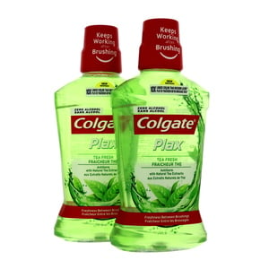 Colgate Plax Mouthwash Fresh Tea 2 x 500ml
