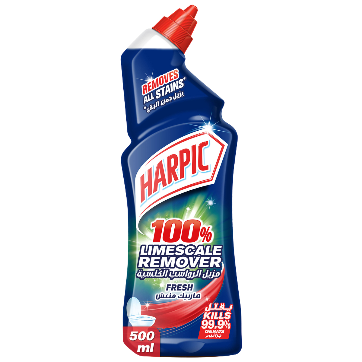 Harpic Fresh Toilet Cleaner 100% Limescale Remover 500 ml