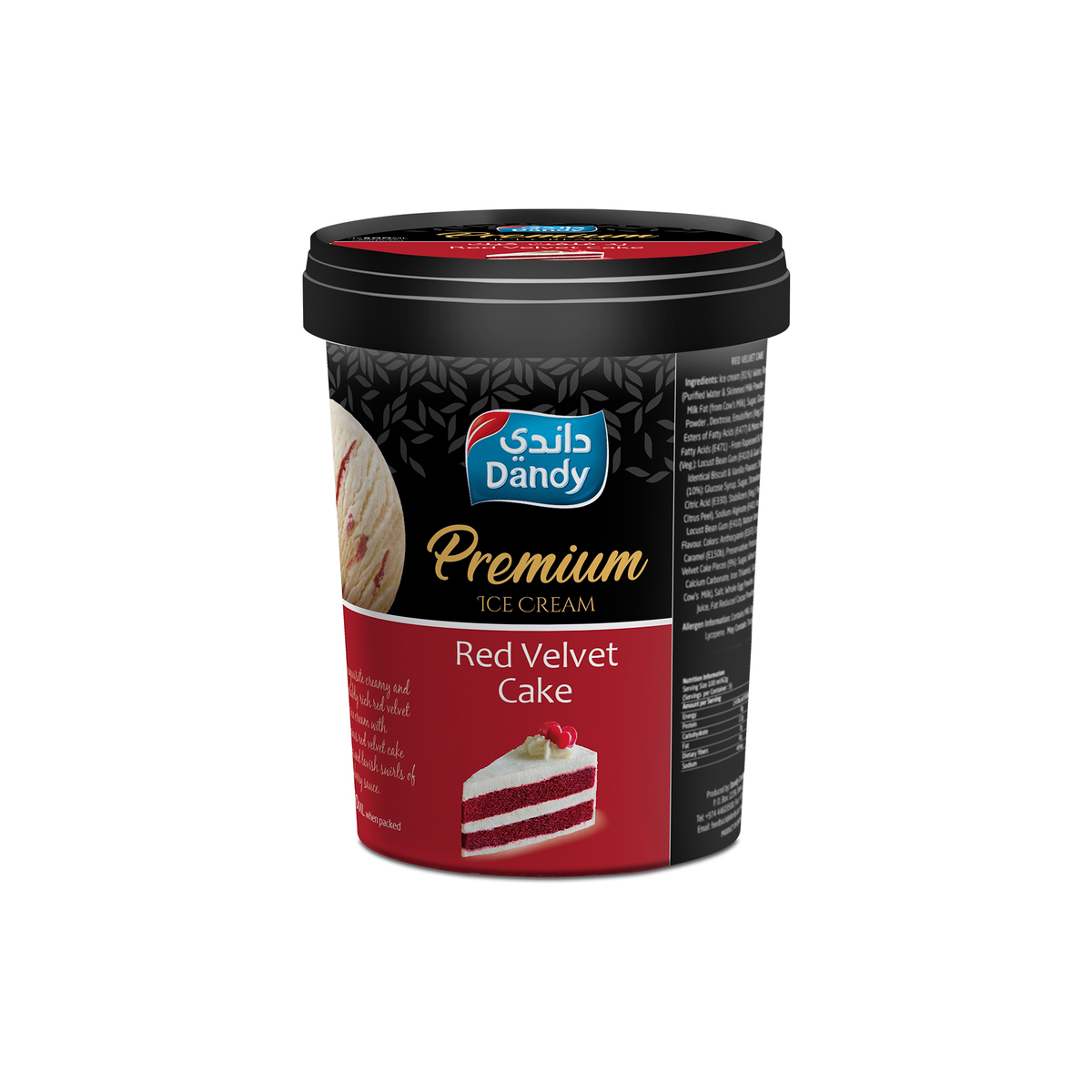 Dandy Premium Ice Cream Red Velvet Cake 500ml