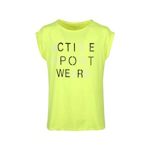 Cortigiani Girls T-Shirt Round-Neck Short Sleeve IGR-19 Yellow 9-10Y