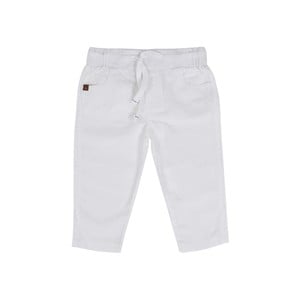 Debackers Infants Boys Linen Pant White 6M