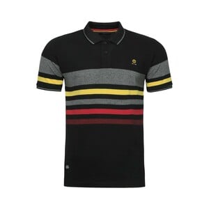 Marco Donateli Men's Polo T-Shirt Short Sleeve 9045 Black Large