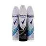 Rexona Women Shower Fresh And Invisible Antiperspirant Assorted 3 x 150 ml