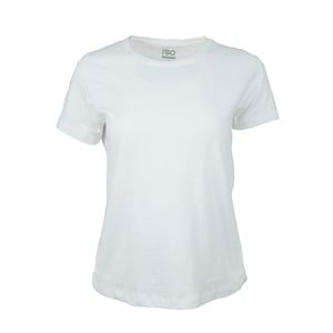 Reo Women's Basic T-Shirt B0W004B Short Sleeve White 16 X-Large