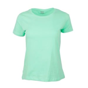 Reo Women's Basic T-Shirt B0W004C Short Sleeve Green 10 Small