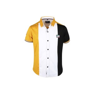 Ruff Boys Knitted Shirt Short Sleeve SK05543L Mustard 10Y