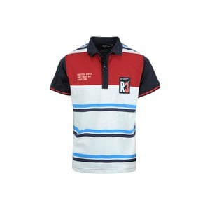 Ruff Boys Polo T-Shirt Short Sleeve KK11501L Red-White 10Y