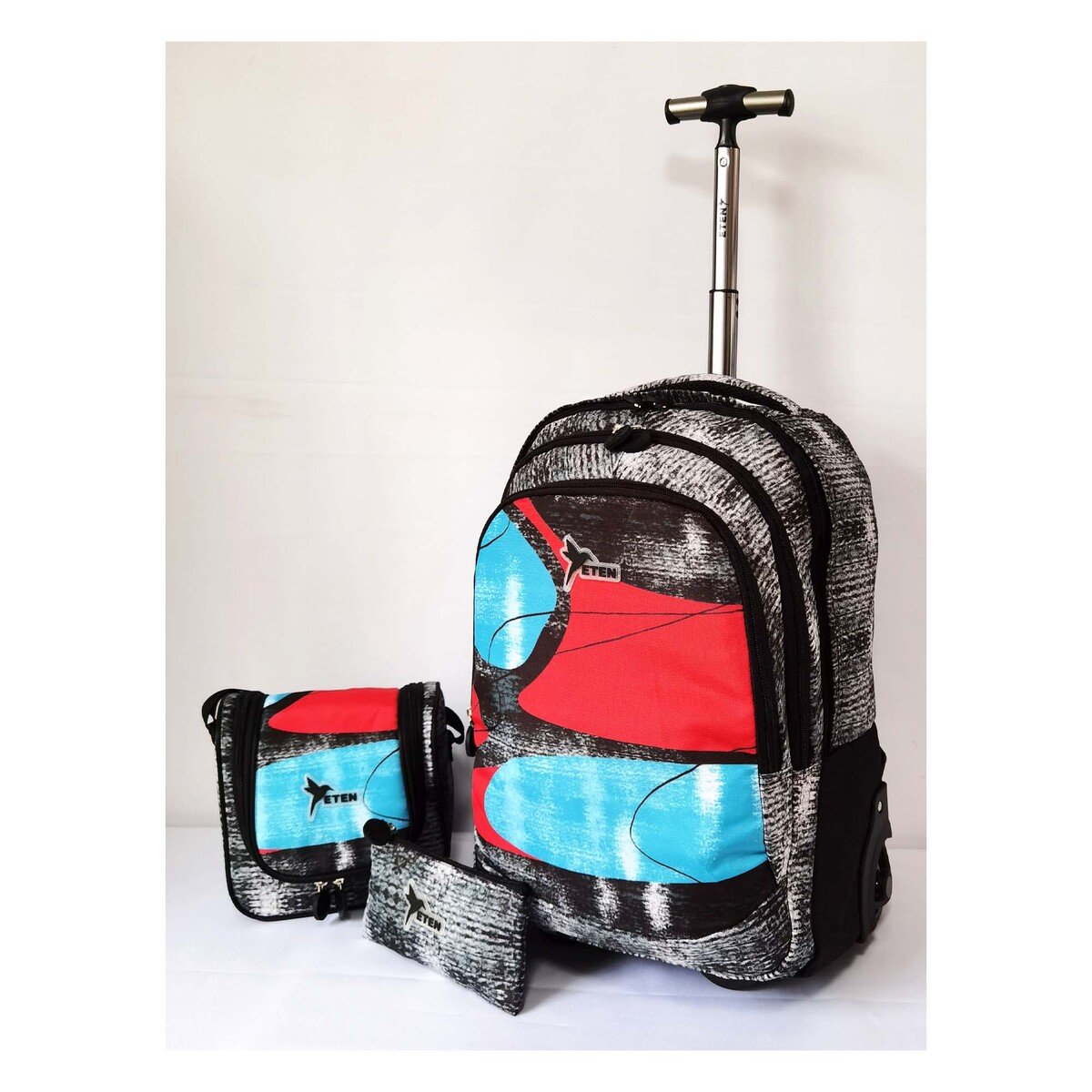Eten School Trolley 19"+Lunch Bag+Pencil Case E417