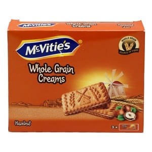 Mc Vitie's Whole Grain Cream Biscuit Hazelnut 3 x 100g