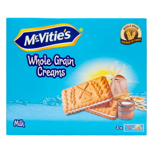 Mcvitie's Whole Grain Creams Milk Biscuit 3 x 100 g