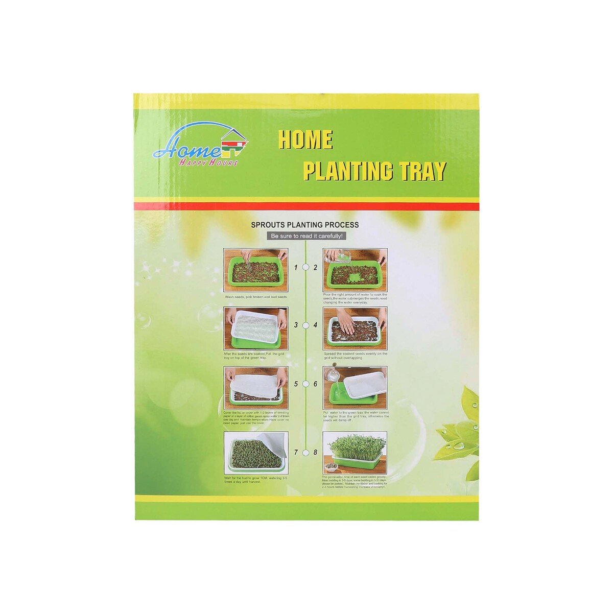 Home Plastic Planting Tray C001 Assorted Colors