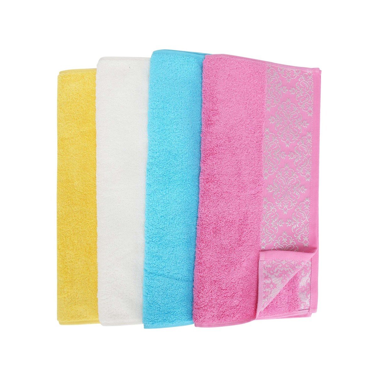 Cortigiani Hand Towel Cotton 1pc Size: W50 x L90cm Assorted Colors Made In Turkey