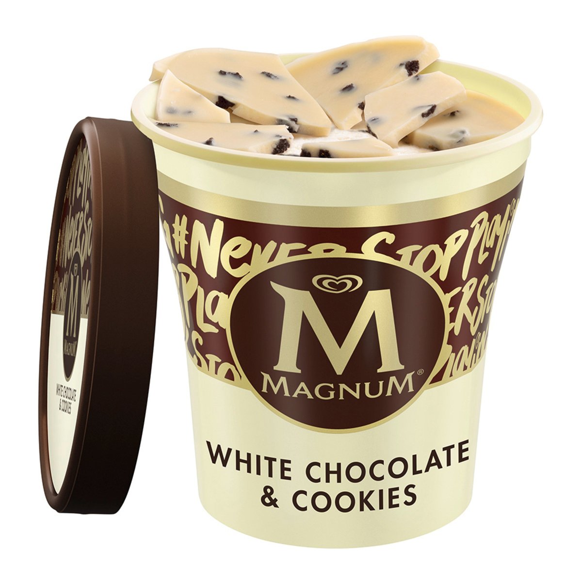 Magnum Ice Cream Tub White Chocolate And Cookies 440 ml