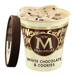 Magnum Ice Cream Tub White Chocolate And Cookies 440ml