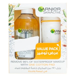 Garnier Skinactive Micellar Cleansing Water In Oil 400ml +  Cotton Pad
