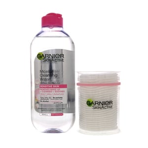 Garnier Skin Active Micellar Cleansing Water 400 ml + Cotton Pad