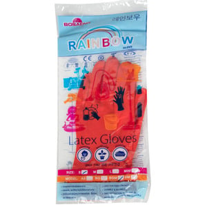 Rainbow Household Mini Latex Gloves Small 1 Pair