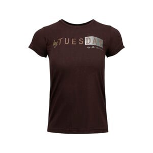 Debackers Womens' T-Shirt Short Sleeve Tue Brown Small