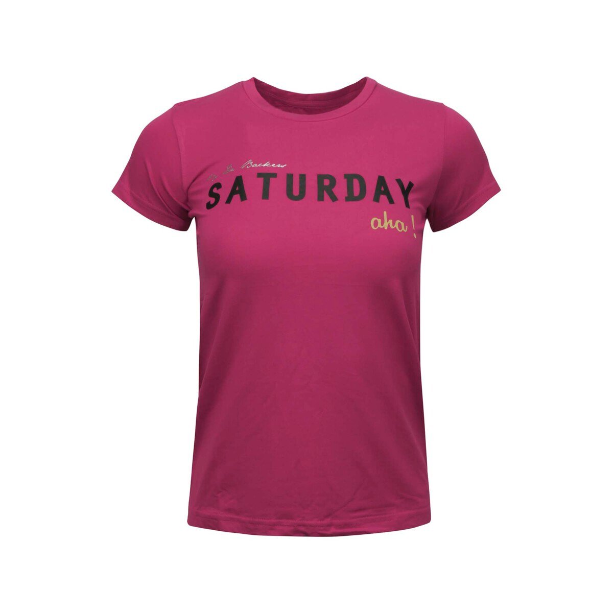 Debackers Womens' T-Shirt Short Sleeve Sat Pink Medium Online at Best ...