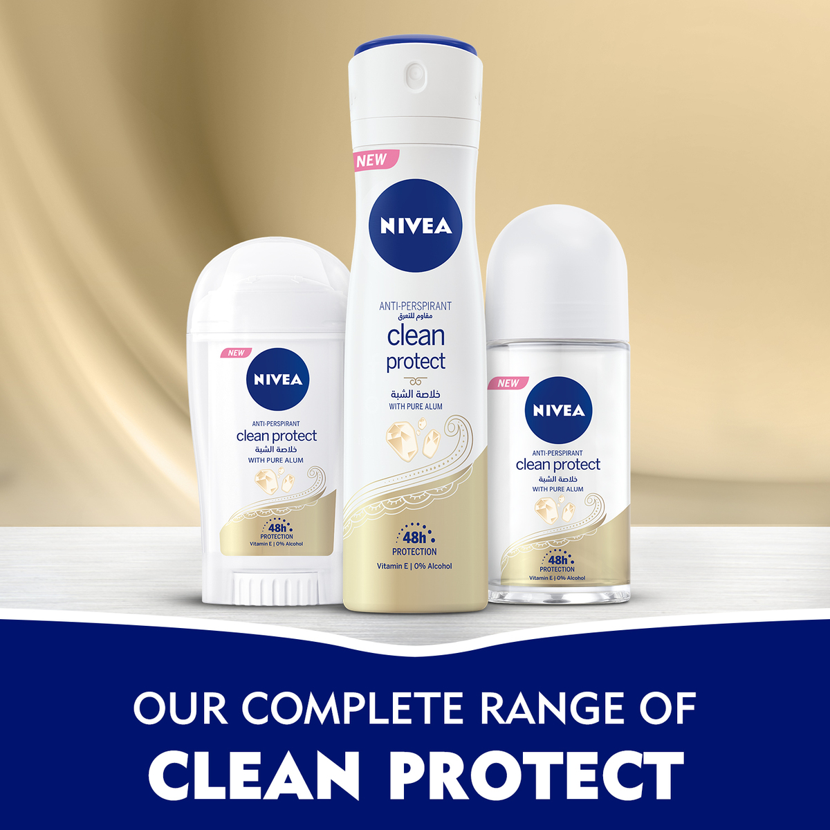 Nivea Deodorant Stick Clean Protect With Pure Alum For Women 40 ml