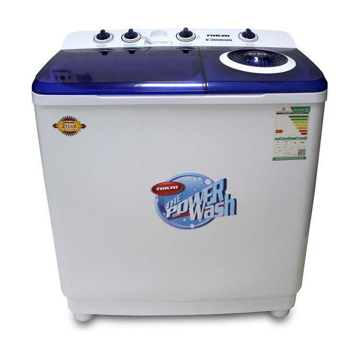 Nikai Semi Top Load Washing Machine NWM1200SPN20 12Kg