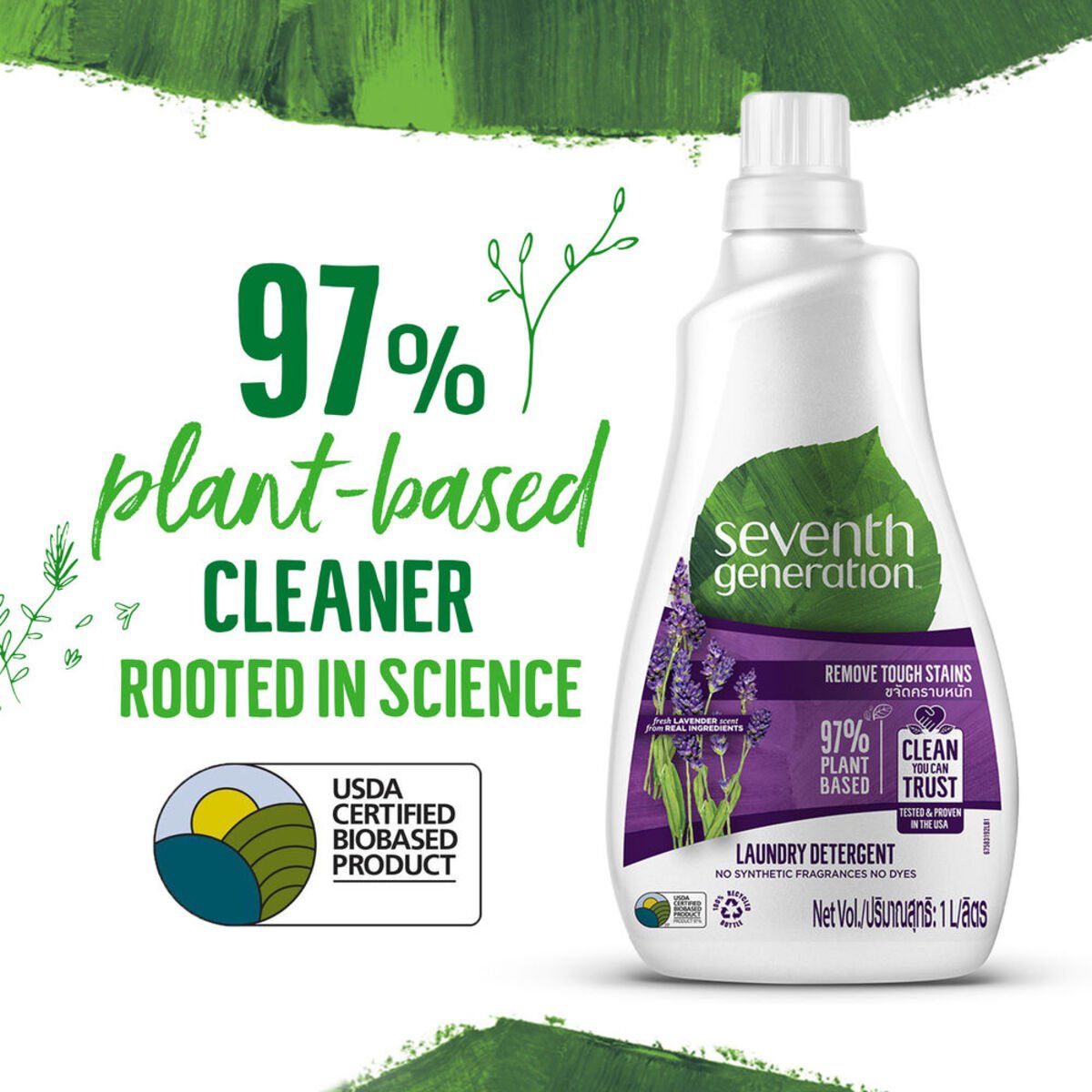 Seventh Generation Plant Based Detergent Lavender 1Litre