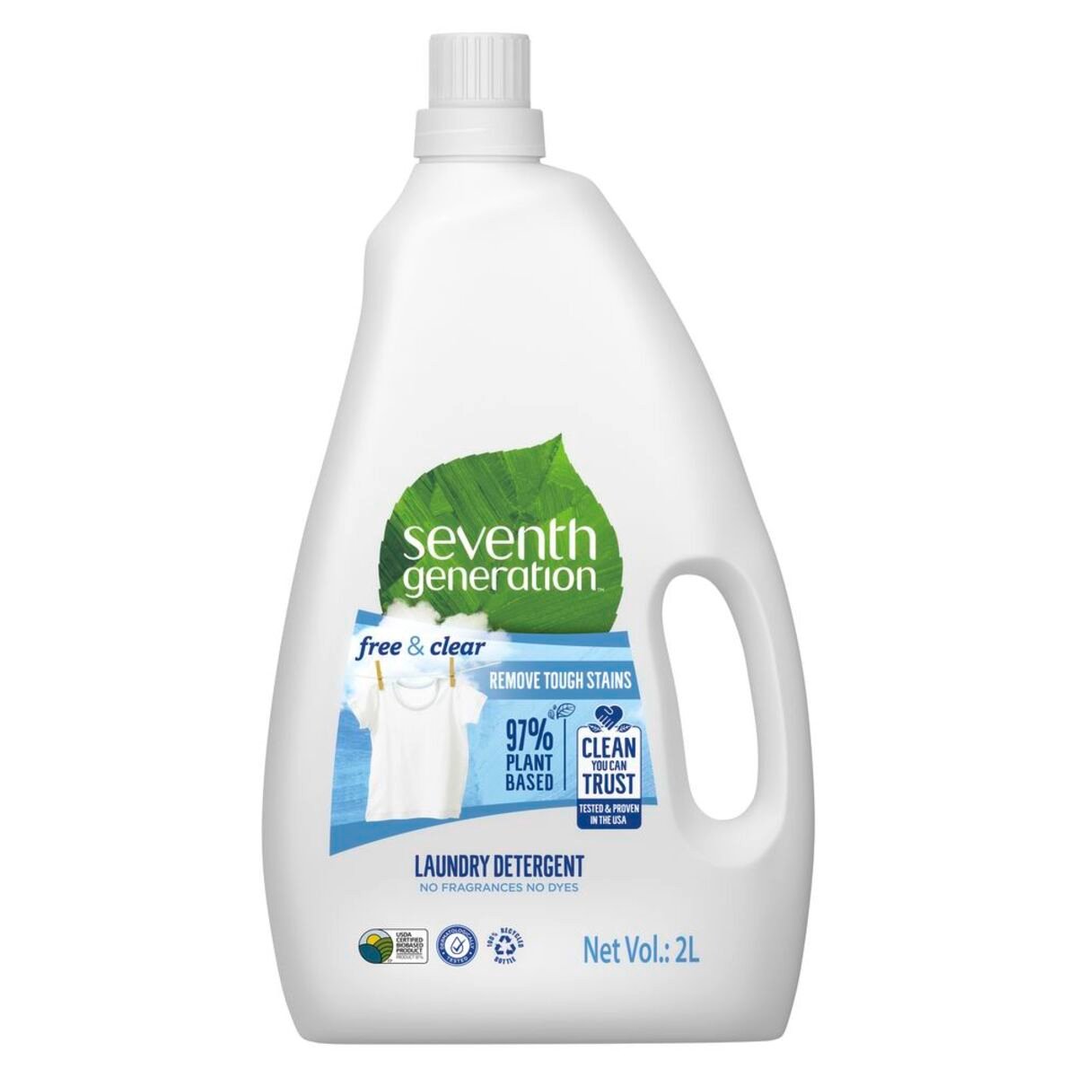 Seventh Generation Plant Based Detergent Free & Clear 2Litre