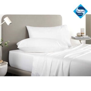 Rest Bed Sheet Sanitized White 1pc Size: 160x230cm