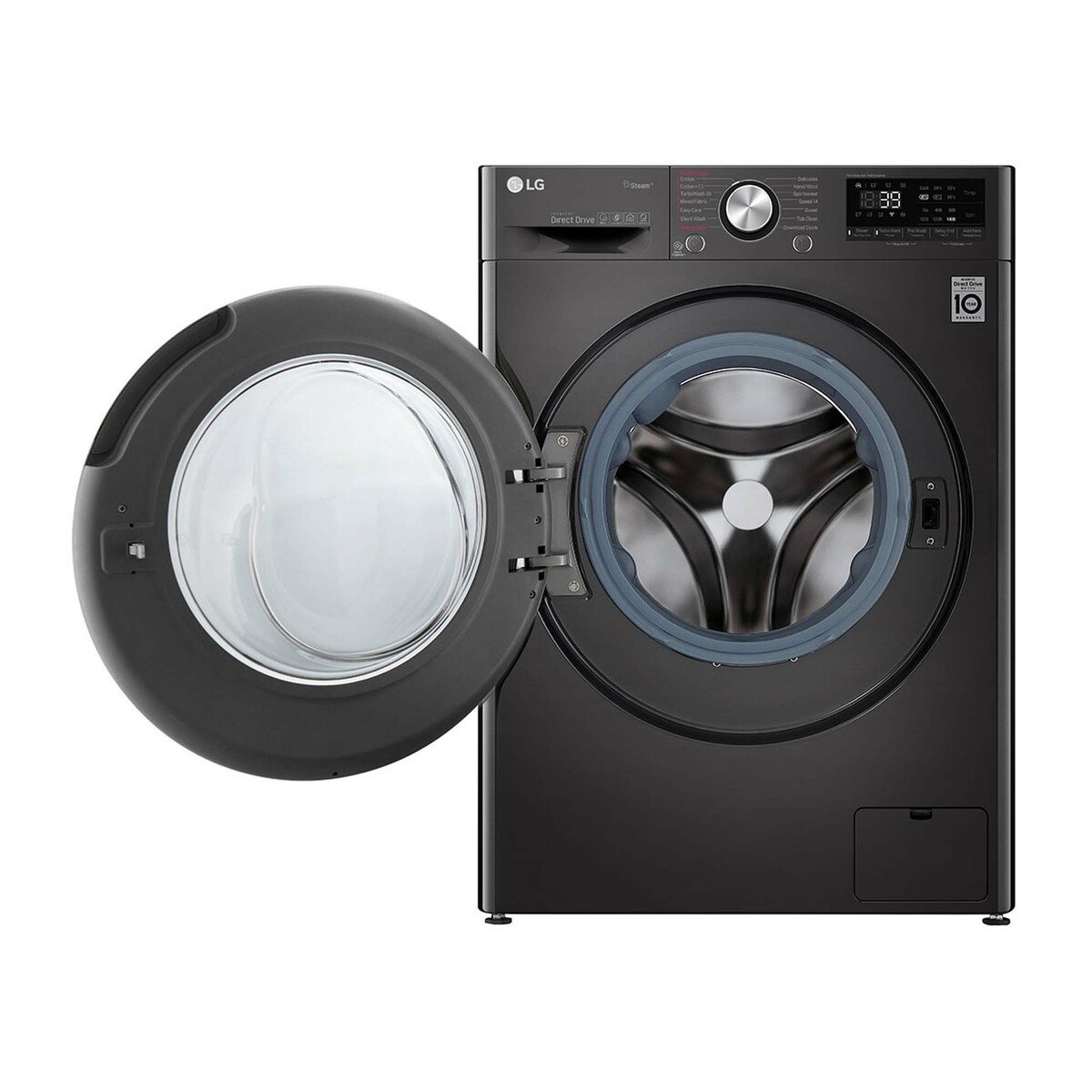 LG Front Load Washing Machine F4V9RWP2E 10 Kg, Bigger Capacity, AI DD™, Steam+™, ThinQ™