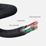 Aukey AKL1 MFI USB A To Lightning Kevlar Cable 1.2m