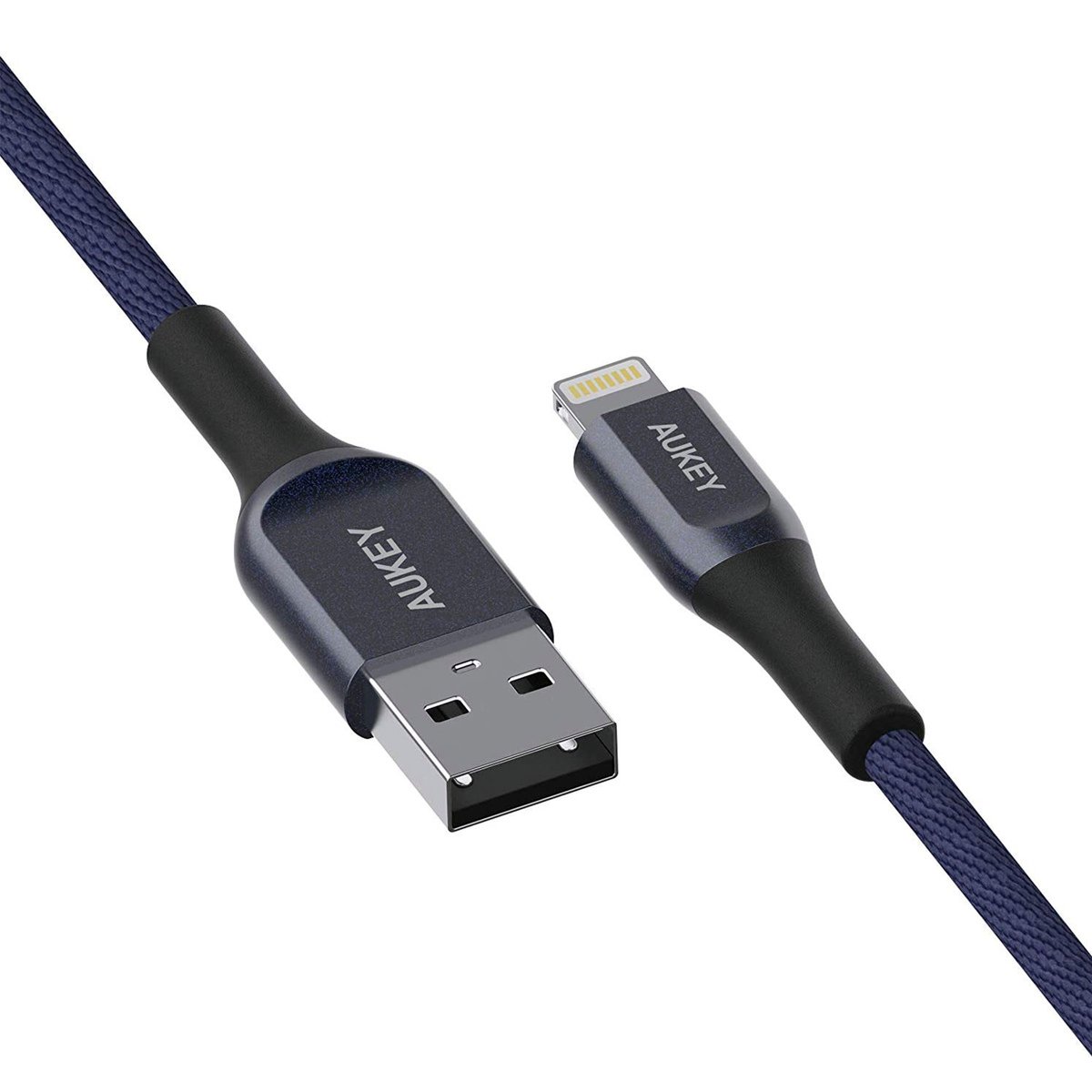Aukey AKL1 MFI USB A To Lightning Kevlar Cable 1.2m