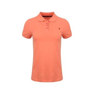 Eten Women's Polo T-Shirt Short Sleeve SCCPOLO08 Coral Medium