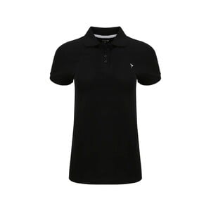 Eten Women's Polo T-Shirt Short Sleeve SCCPOLO01 Black Large