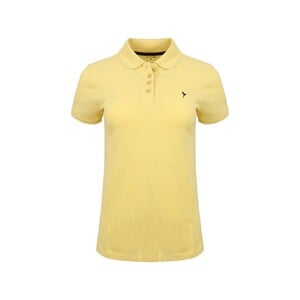 Eten Women's Polo T-Shirt Short Sleeve SCCPOLO10 Yellow Large