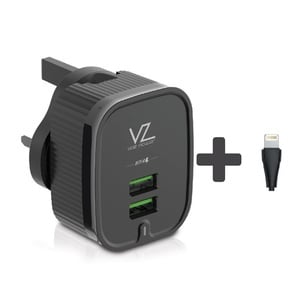 Voz Dual Charger VZTC1 2.4A + Lightning