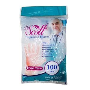 Dr. Scott Disposable Plastic Gloves 100pcs