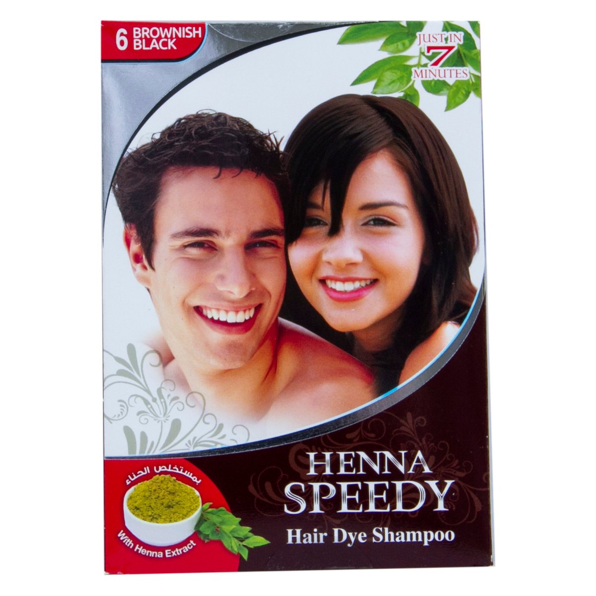 Hanna Speedy Brownish Black 6 Hair Dye Shampoo 30 ml