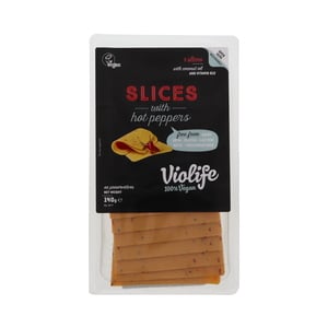 Violife Vegan Slices Cheese With Hot Peppers 140g