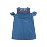 Reo Girls Denim Dress B9TG056-B Light Blue, 9-10Y