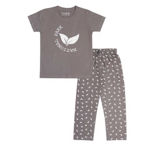 Eten Men's Pyjama Set FSVJ4 Dark Grey and Grey, Large