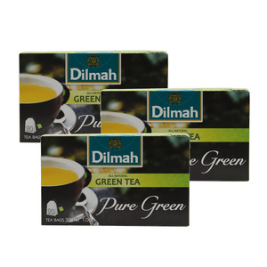 Dilmah Pure Green Tea Value Pack 3 x 20 Teabags