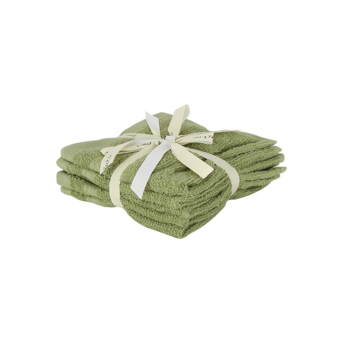 Red Berry Face Towel 5pcs Set GreenSize: W30 x L30cm