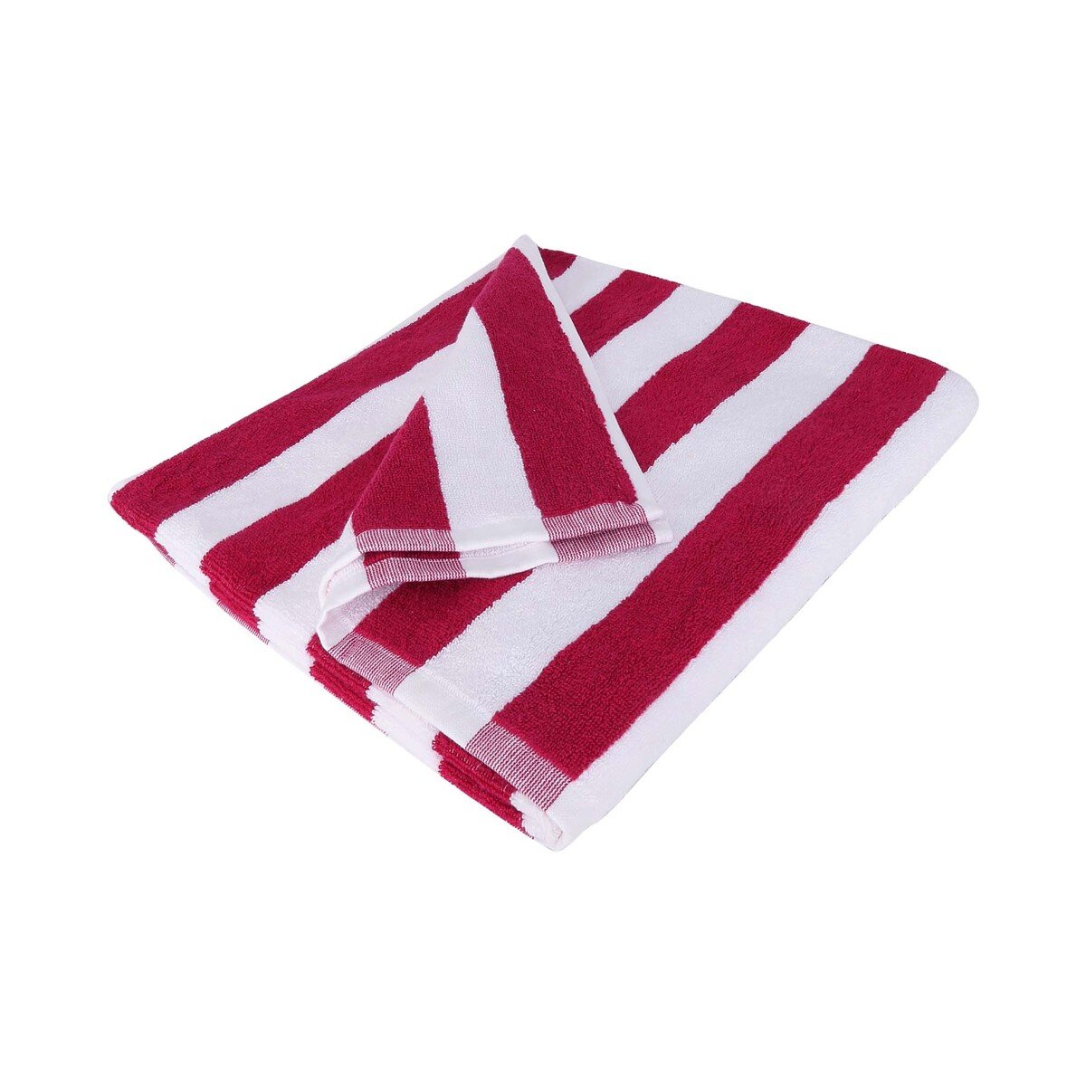 True Bath Towel Stripe BerrySize: W70 x L140cm