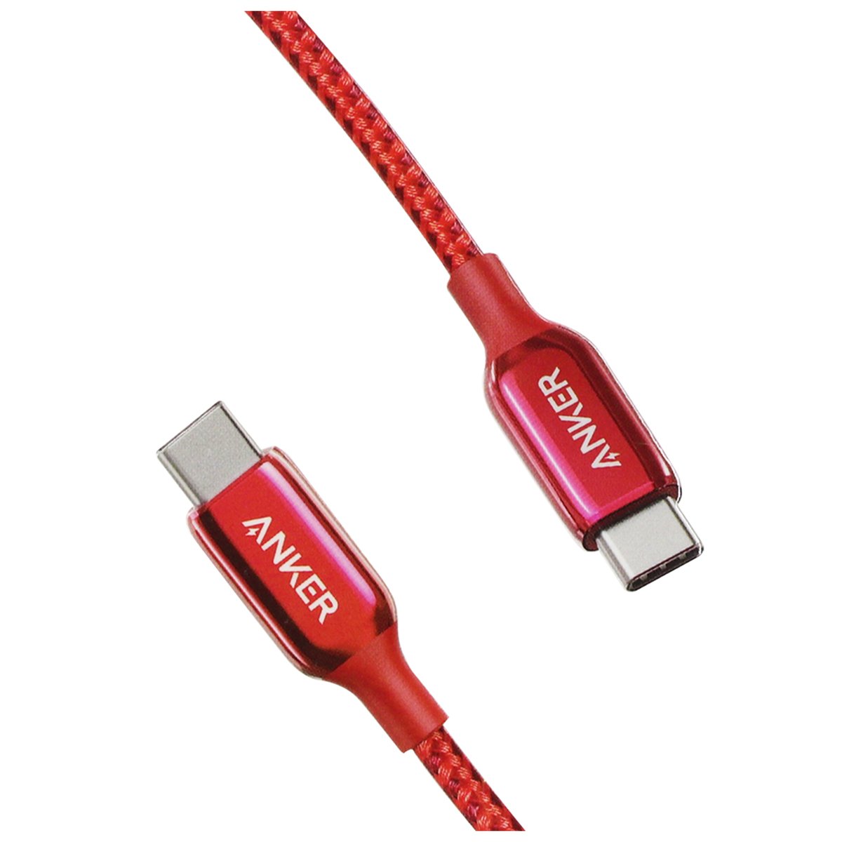 أنكر باور لاين + III كابل USB-C إلى USB-C A8863H91 1.8 متر أحمر
